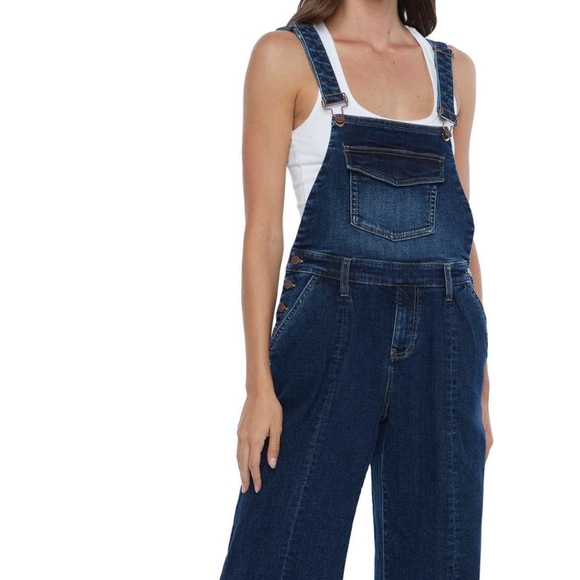 Wash Lab Denim Overalls - Picture 2 of 5